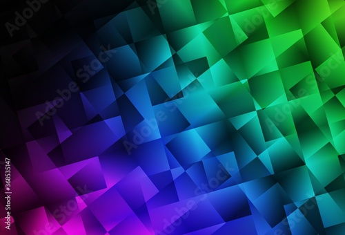 Dark Multicolor vector triangle mosaic texture.
