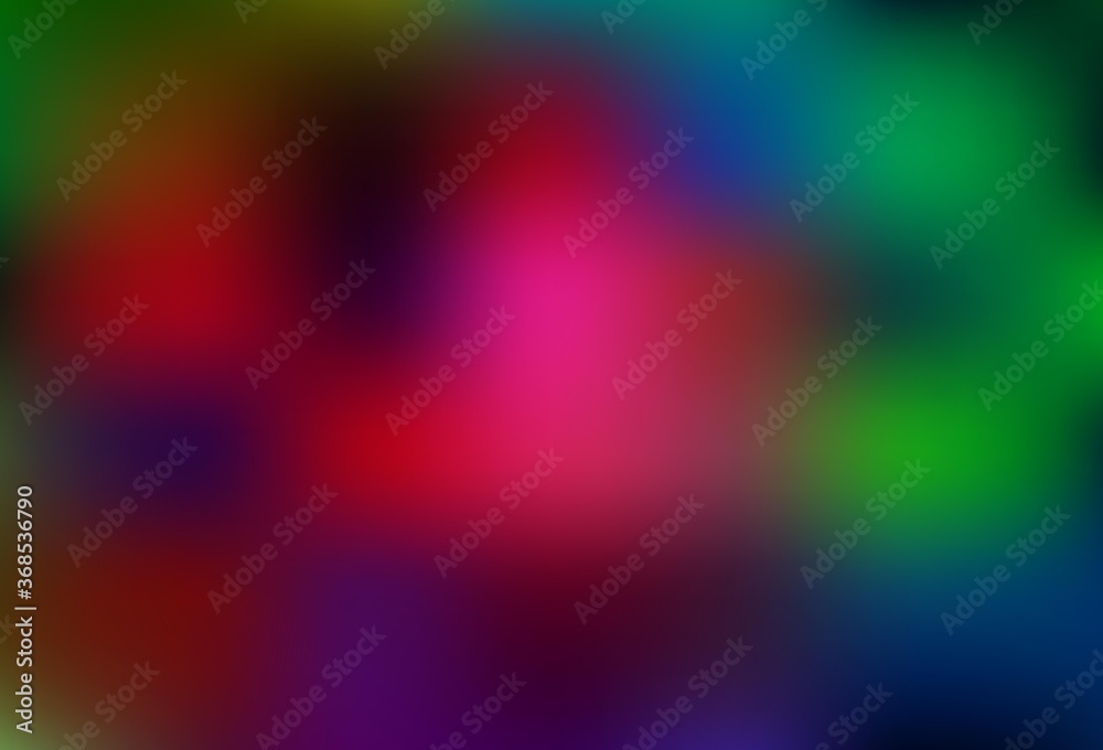 Dark Multicolor vector blurred bright texture.