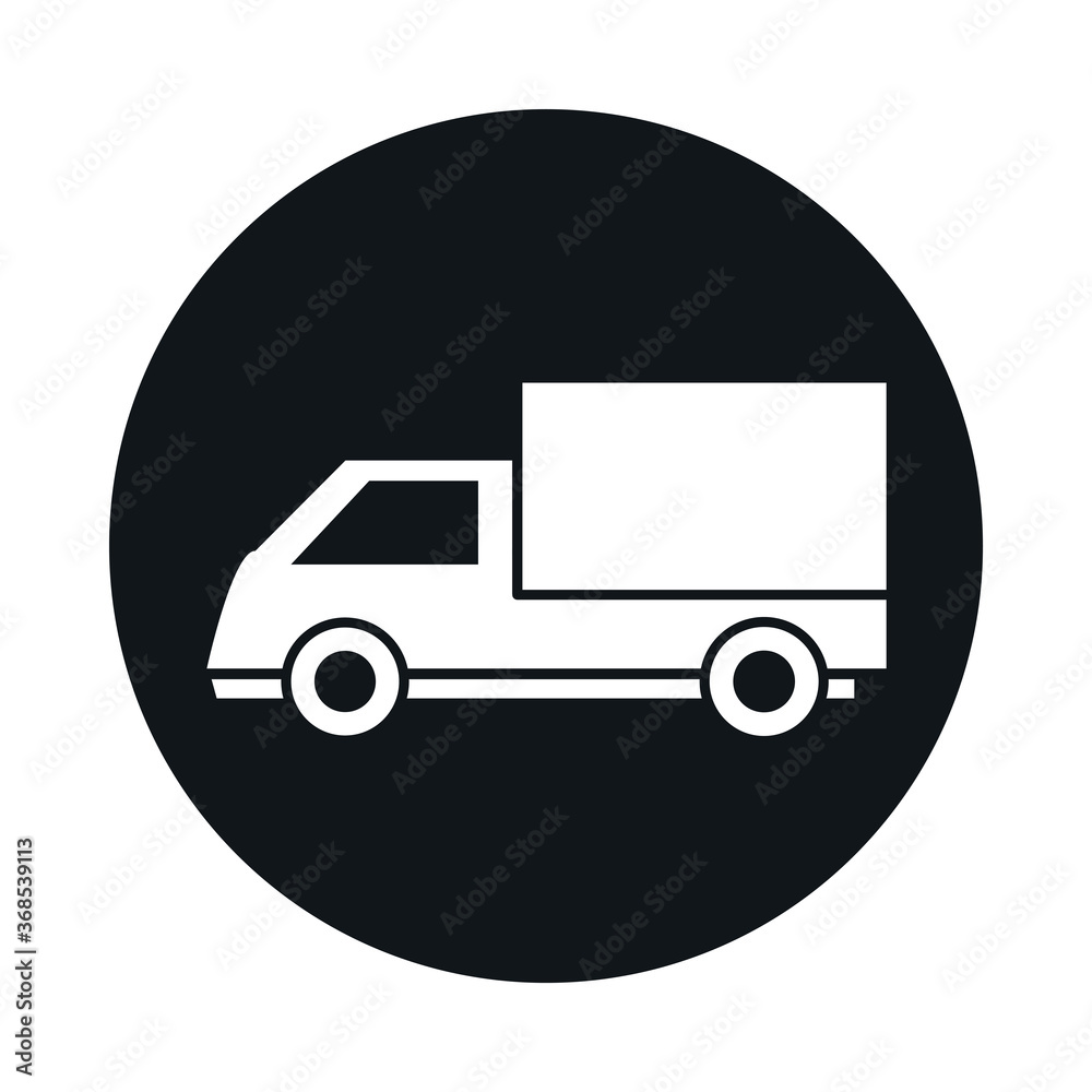 car cargo truck model transport vehicle block and flat style icon design car cargo truck model transport vehicle block and flat style icon design