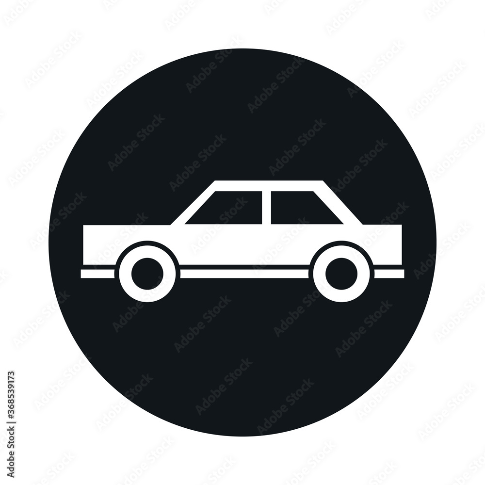 car sedan model transport vehicle block and flat style icon design car sedan model transport vehicle block and flat style icon design
