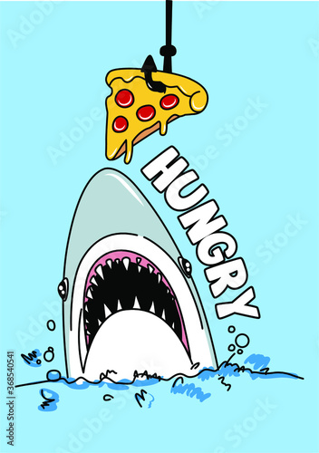 TIBURON HAMBRIENTO PIZZA