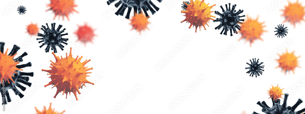 New coronavirus 2019-ncov. 3D illustration New coronavirus 2019-ncov. 3D illustration