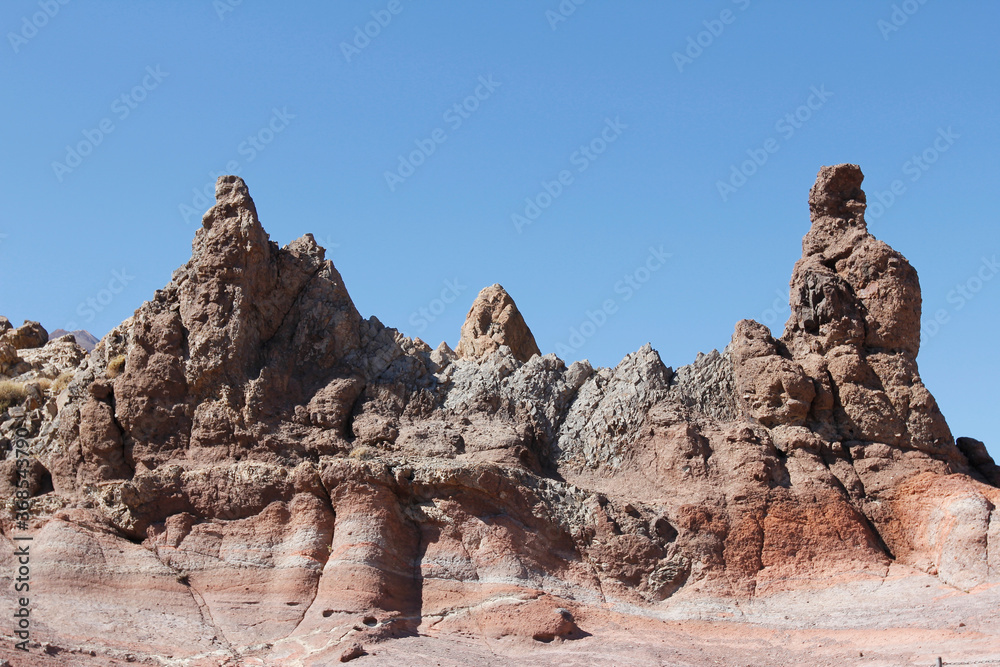 The volcanic landscape of Mount Teide, Tenerife, Spain The volcanic landscape of Mount Teide, Tenerife, Spain
