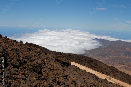 The volcanic landscape of Mount Teide, Tenerife, Spain