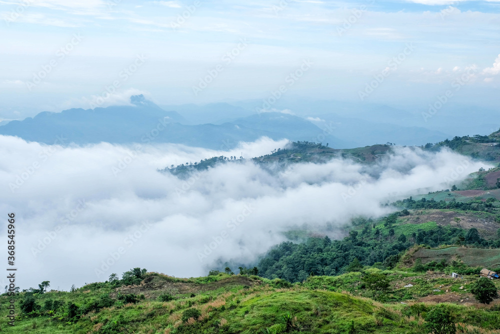 Phu Thap Boek sea of fog In Phetchabun, Thailand Phu Thap Boek sea of fog In Phetchabun, Thailand