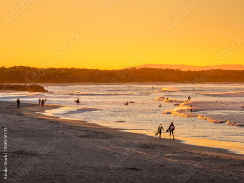 Photography Golden Afternoon Noosa Beach Scene