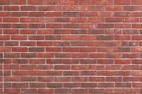 Red brick wall, a background or texture