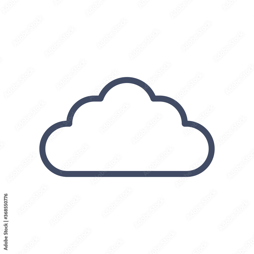 cloud line style icon vector design cloud line style icon vector design
