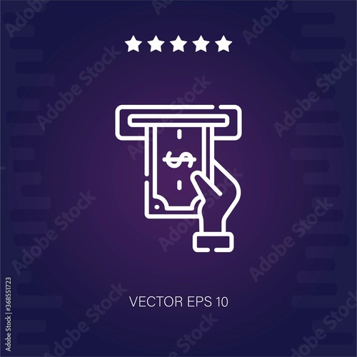 atm machine vector icon