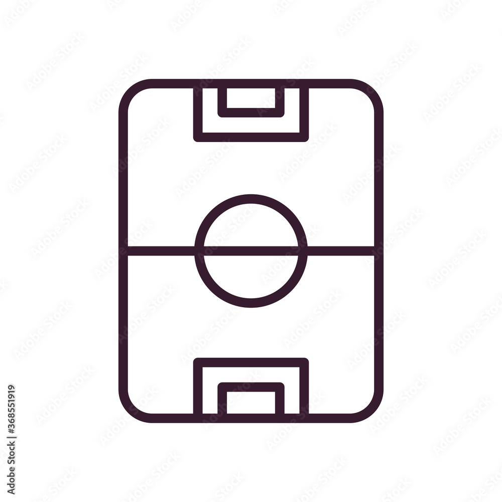 Soccer league line style icon vector design Soccer league line style icon vector design