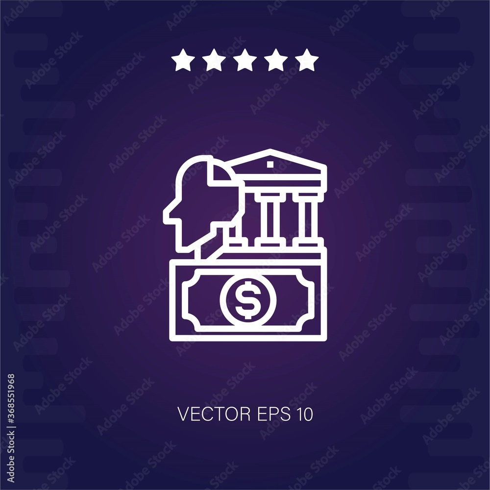 bank vector icon