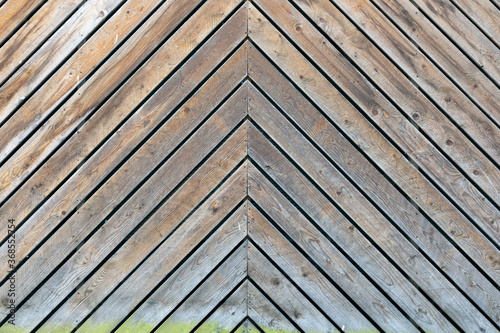 Wall texture of wood - diagonal siding panel