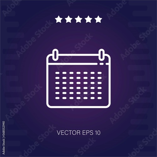 calendar vector icon