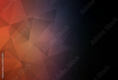 Dark Blue, Yellow vector abstract mosaic background.