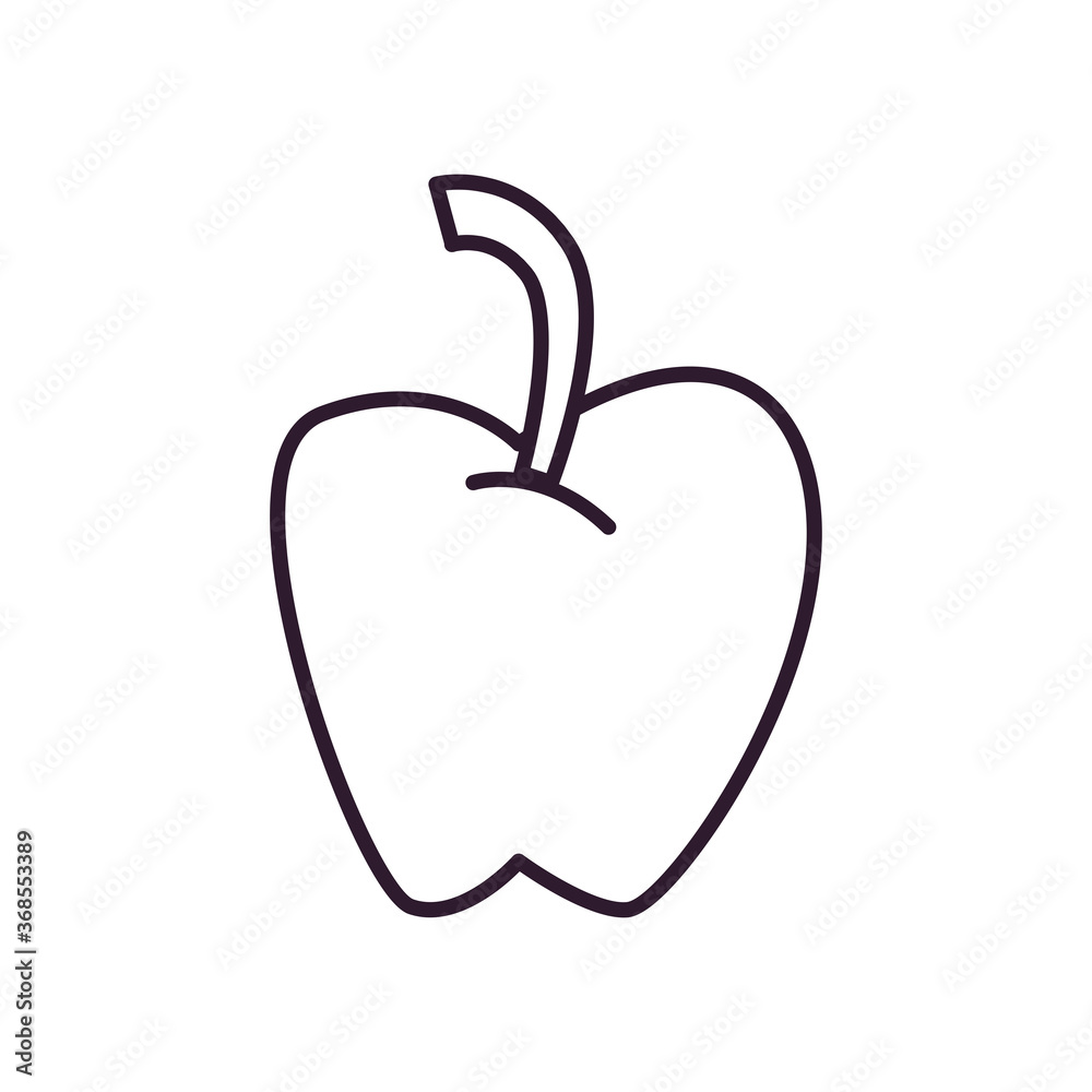 apple line style icon vector design apple line style icon vector design