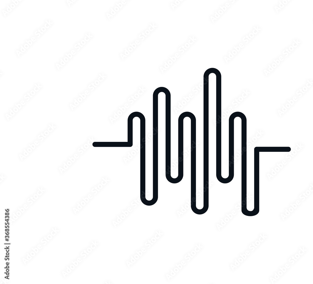 Cardiograph icon vector logo design template Cardiograph icon vector logo design template