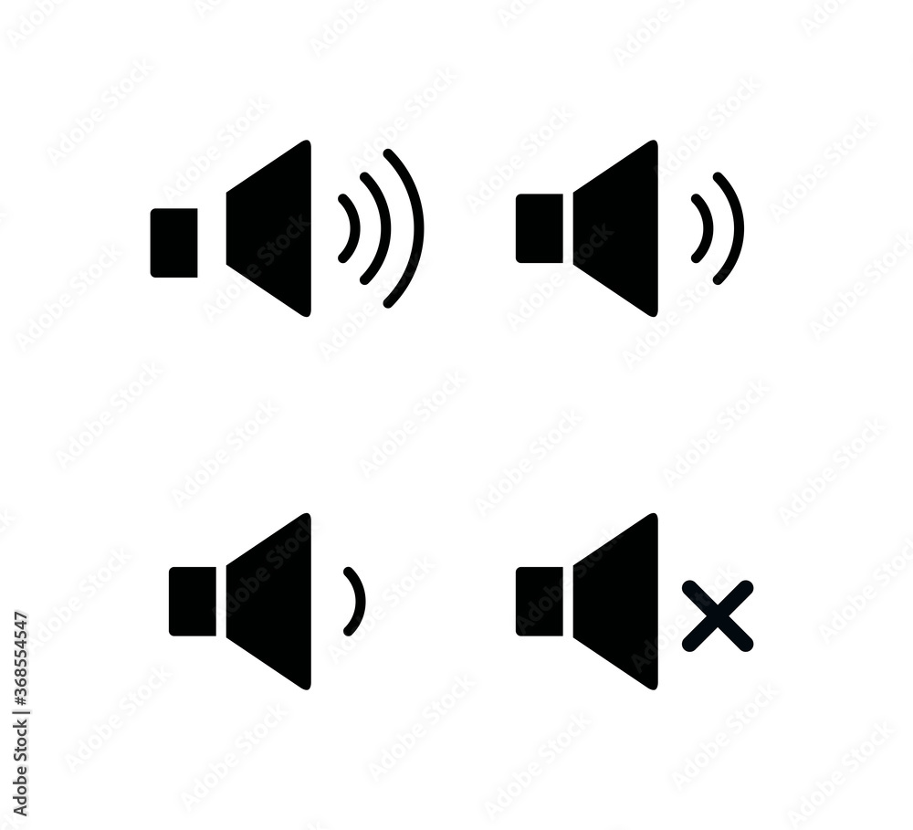 Speaker icon vector logo design template Speaker icon vector logo design template