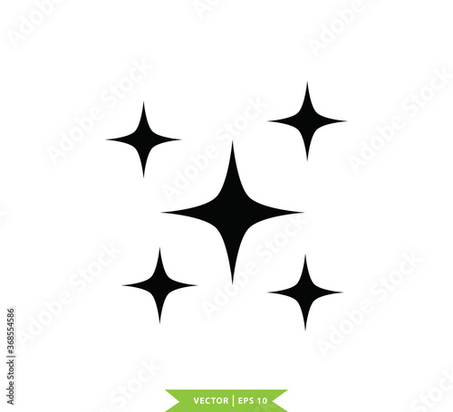 Sparkle icon vector logo design template