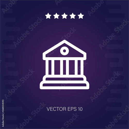 courthouse vector icon