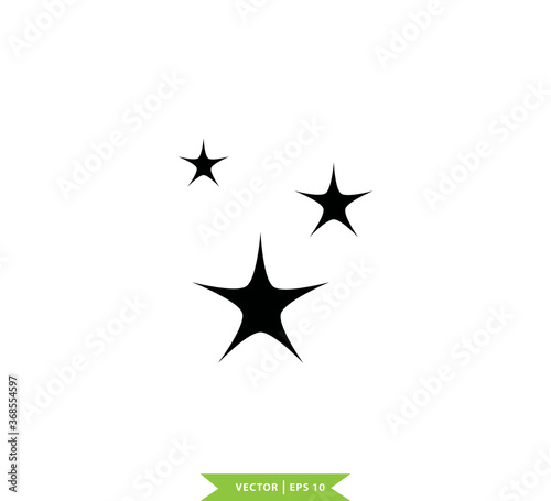 Sparkle icon vector logo design template