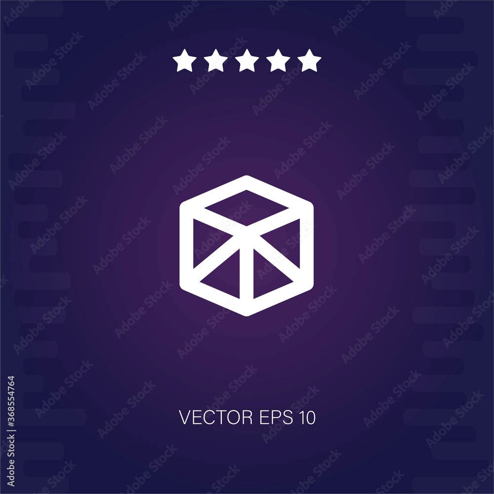 cubedivisions vector icon modern illustration cubedivisions vector icon modern illustration
