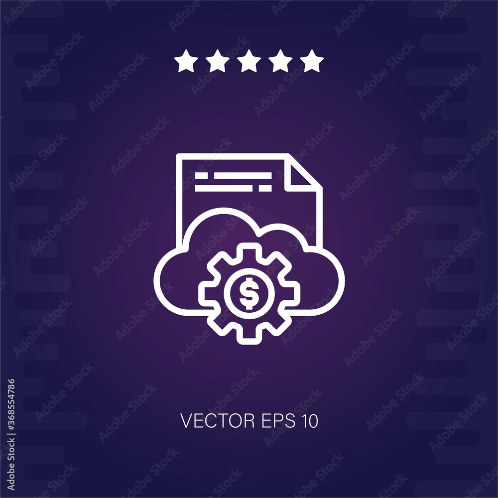 currency vector icon modern illustration