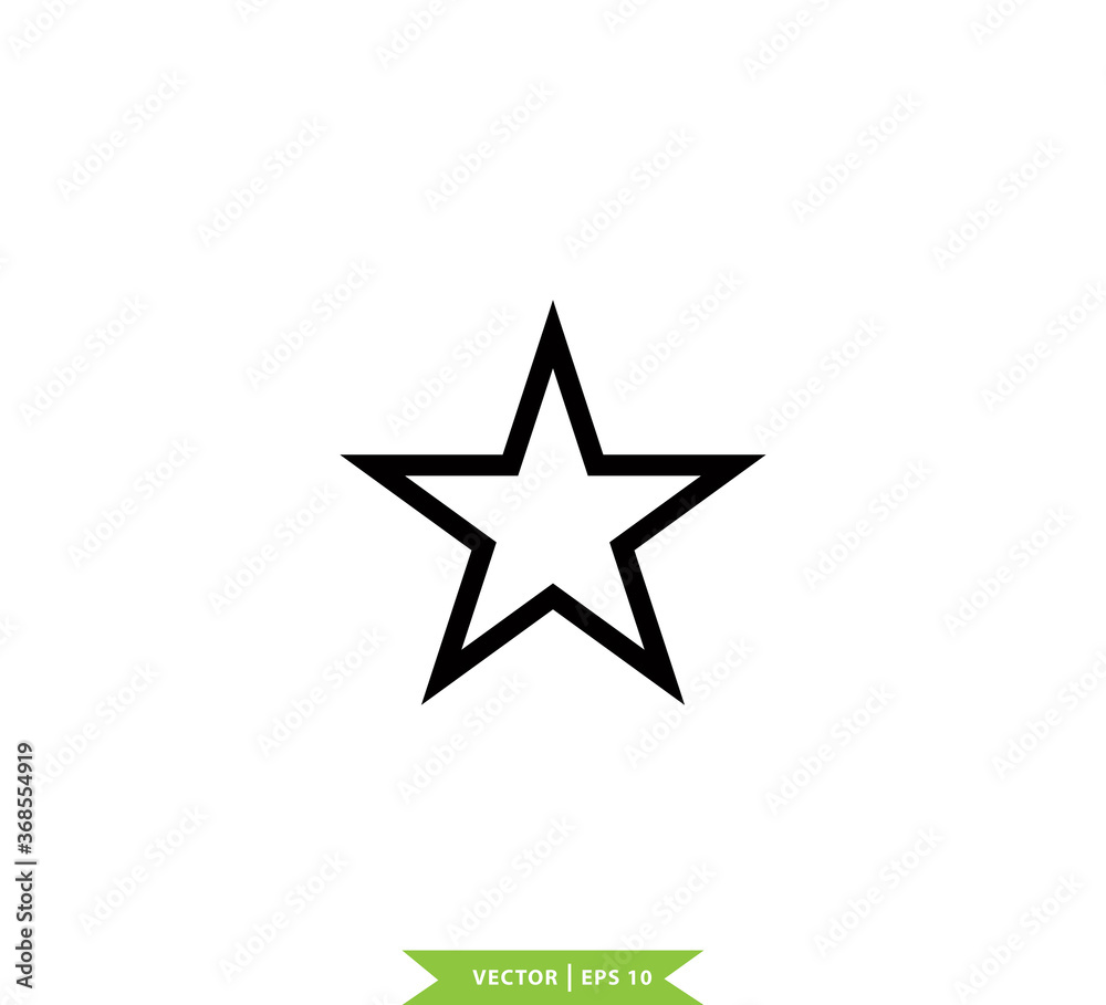 Star icon vector logo design template