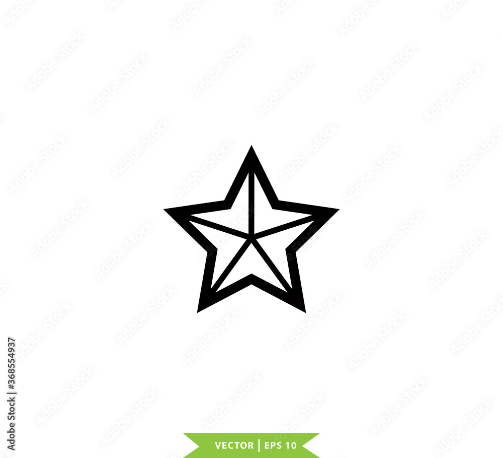 Star icon vector logo design template Star icon vector logo design template