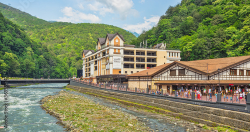  The resort  Rosa Khutor  in Sochi