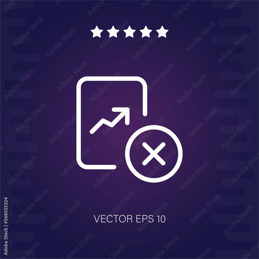 delete vector icon modern illustration delete vector icon modern illustration