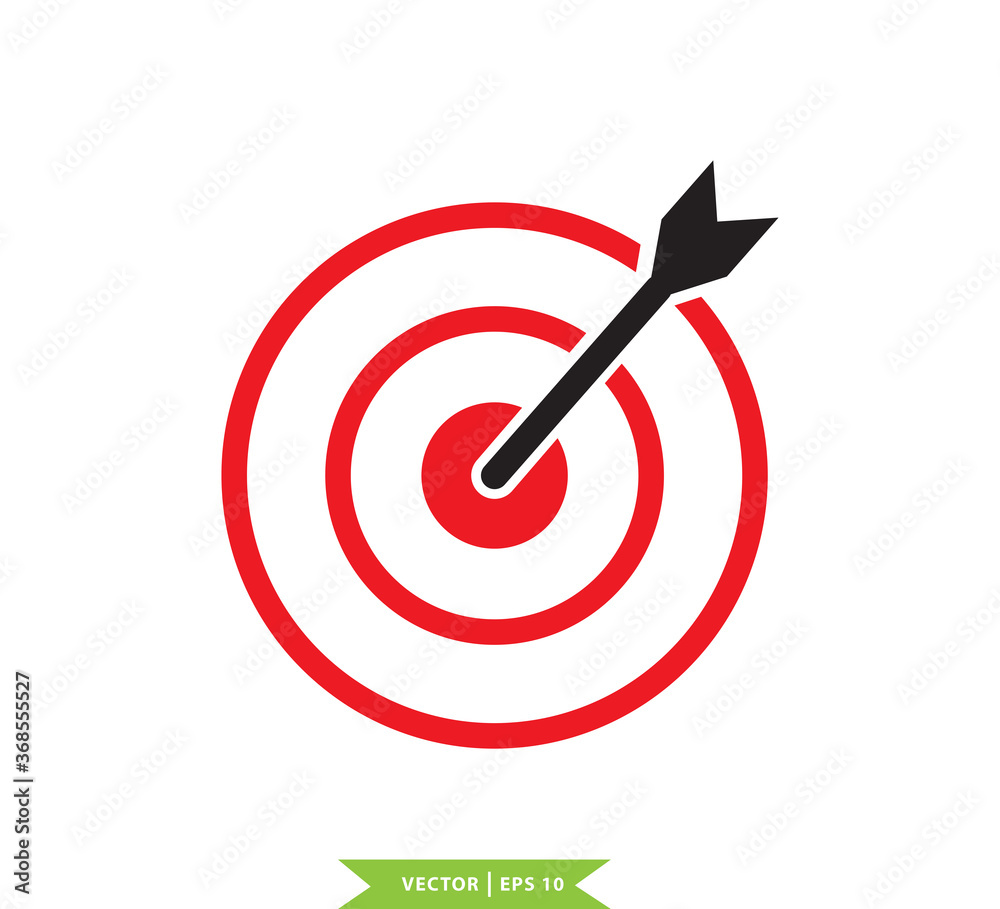 Target icon vector flat style trendy Target icon vector flat style trendy