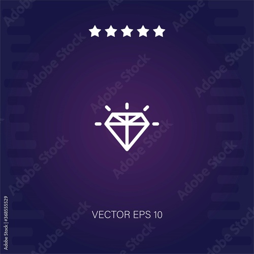 diamond vector icon modern illustration