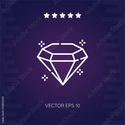 diamond vector icon modern illustration