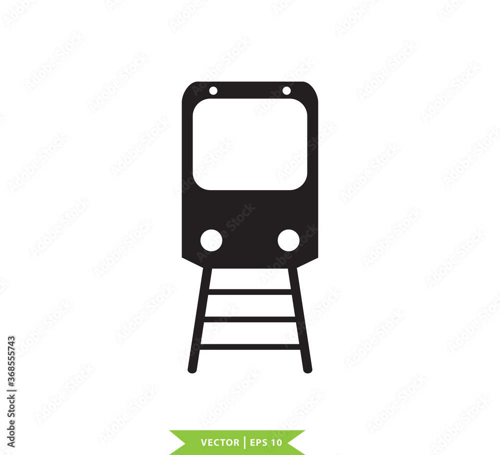 Train icon vector logo design template Train icon vector logo design template