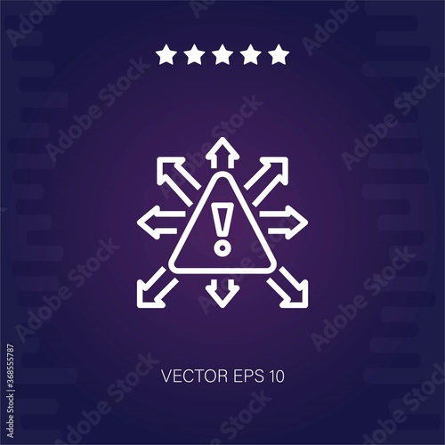 diversification vector icon modern illustration
