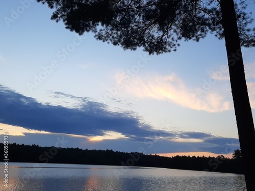 sunrise over the lake