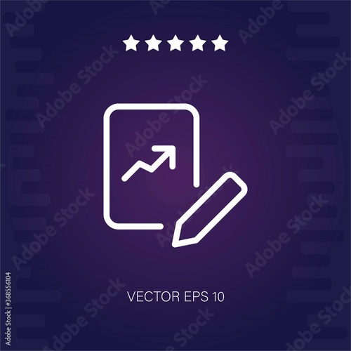 edit vector icon modern illustration