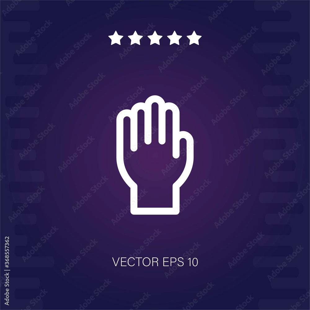 Obraz premium hands up vector icon modern illustration