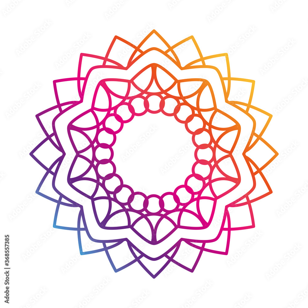mandala decorative ornament ethnic oriental gradient style icon mandala decorative ornament ethnic oriental gradient style icon