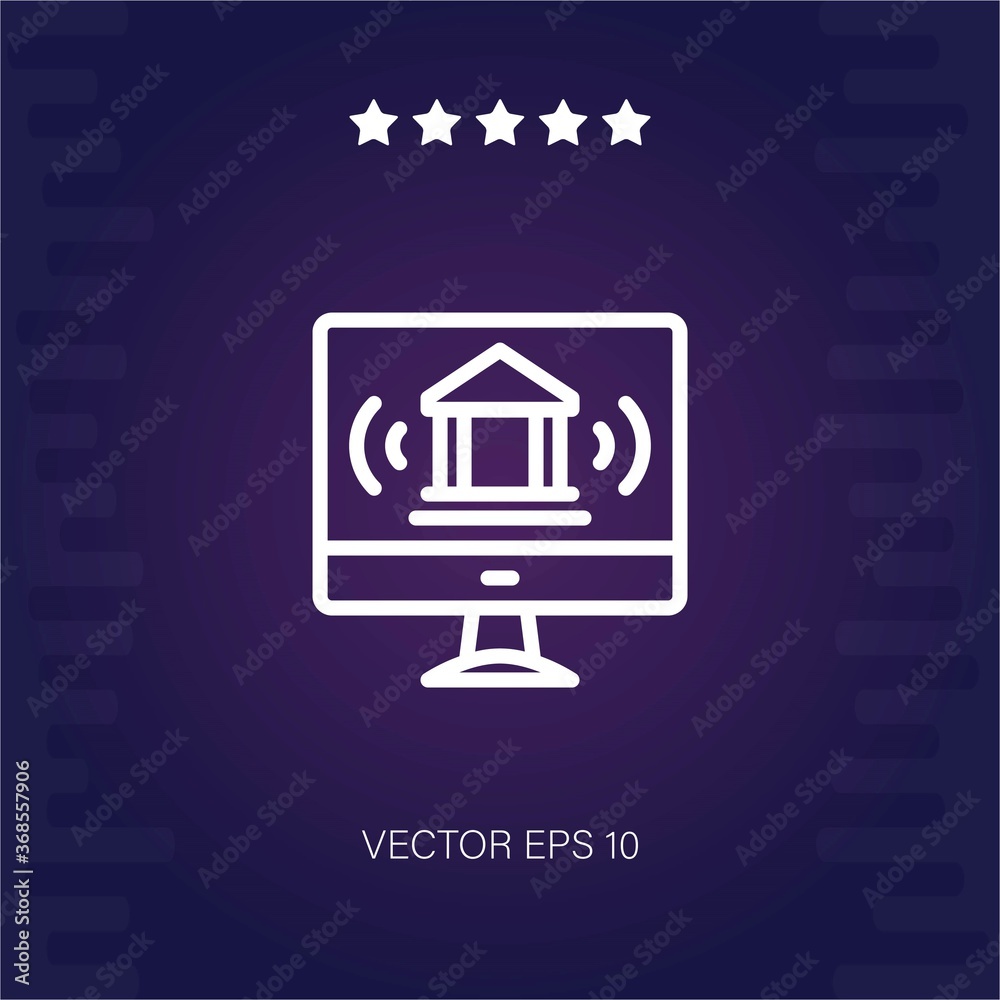 internet banking vector icon modern illustration internet banking vector icon modern illustration