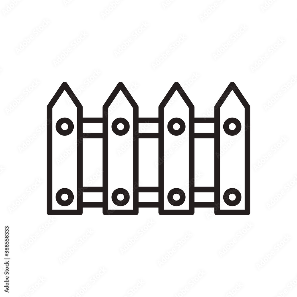 farm fence line style icon vector design farm fence line style icon vector design