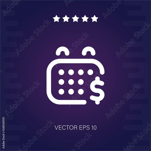 pay day vector icon modern illustration
