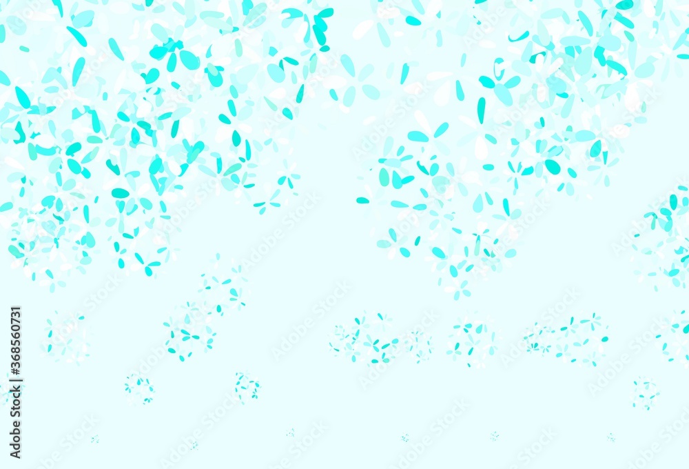 Light Green vector doodle texture with leaves. Light Green vector doodle texture with leaves.