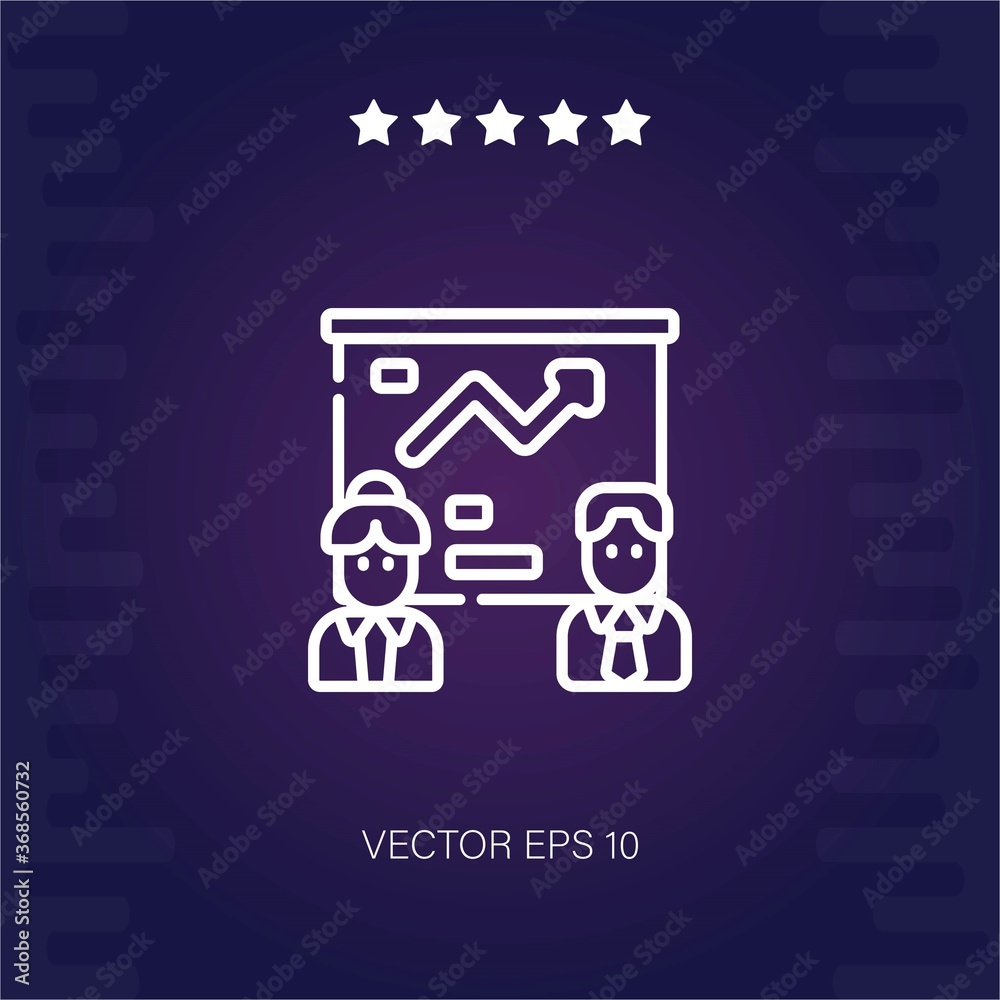 presentation vector icon modern illustration presentation vector icon modern illustration