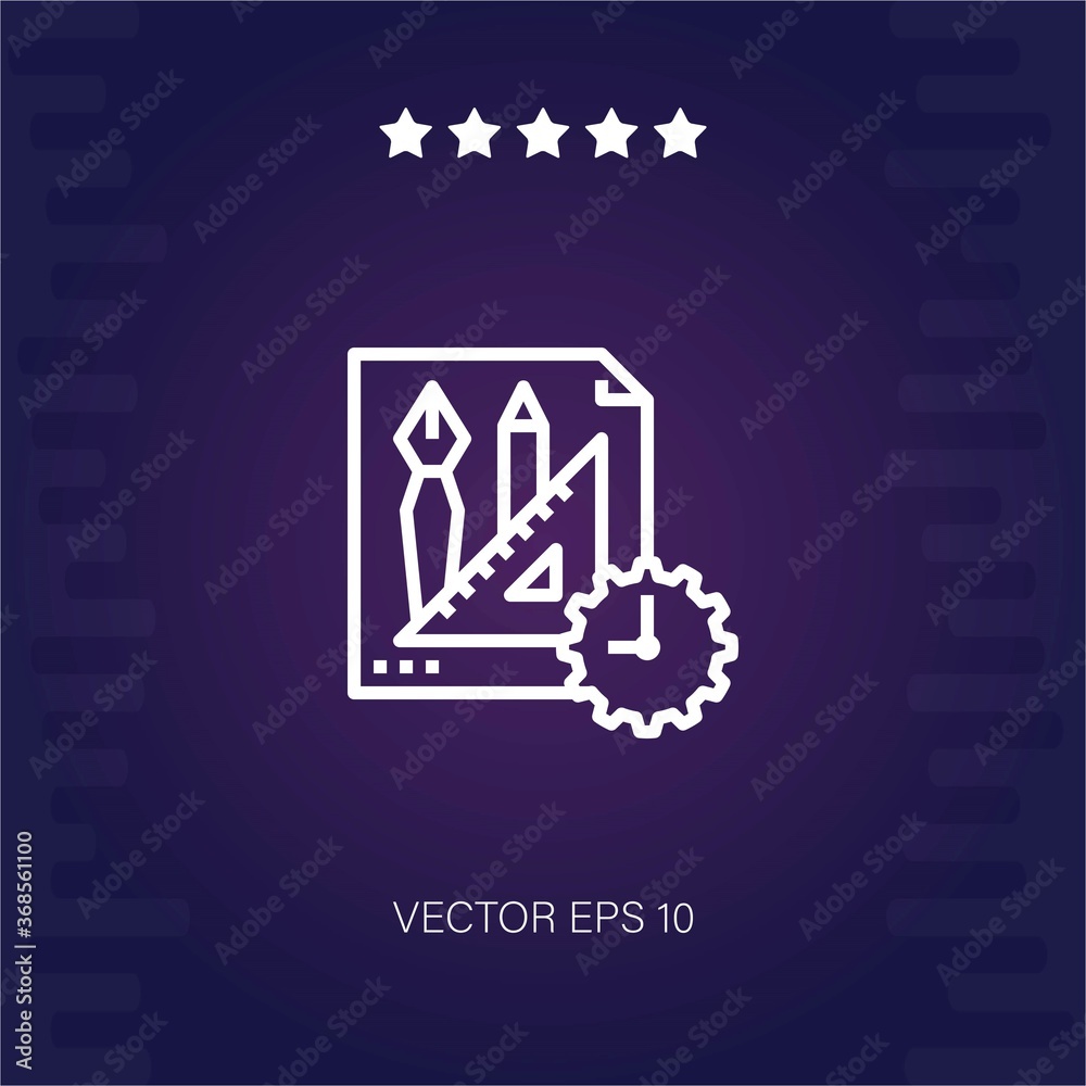 project vector icon modern illustration project vector icon modern illustration
