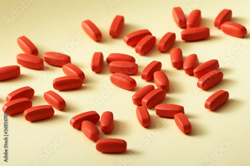 Close-up of pill still life