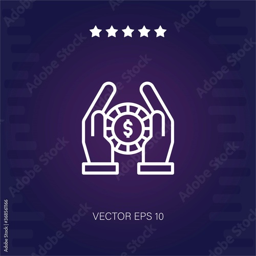 protect vector icon modern illustration