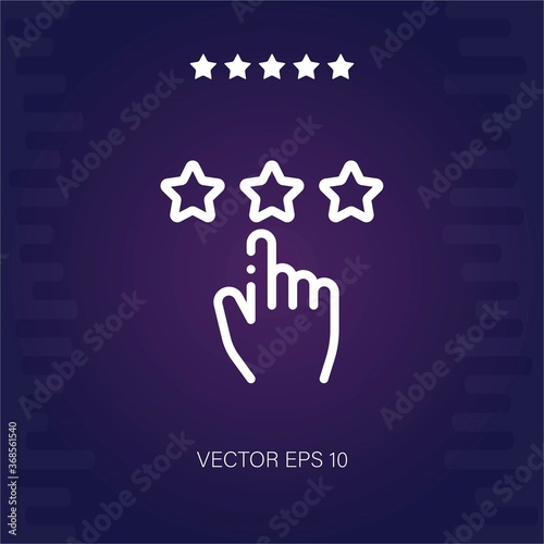 rating vector icon modern illustration