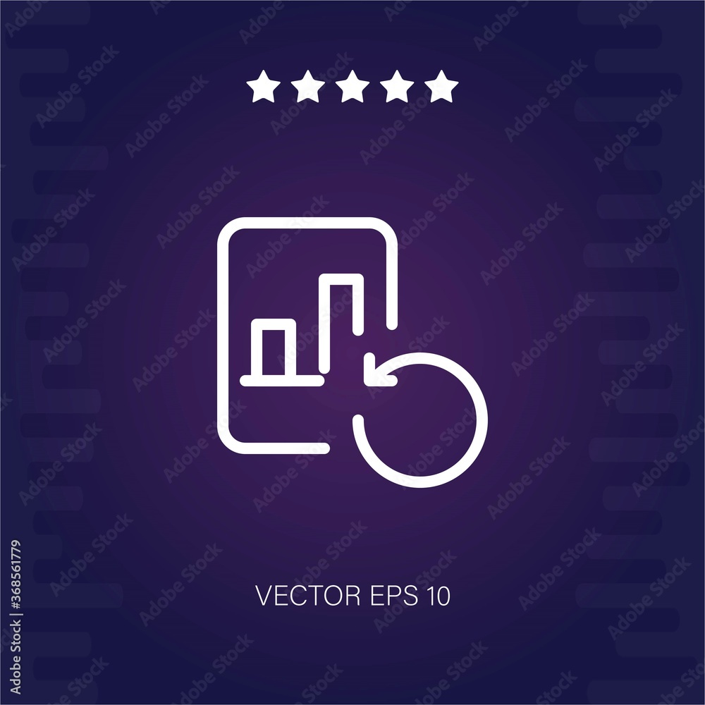 reload vector icon modern illustration reload vector icon modern illustration