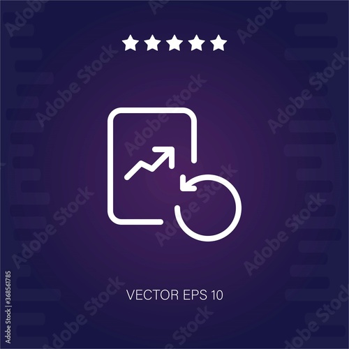 reload vector icon modern illustration